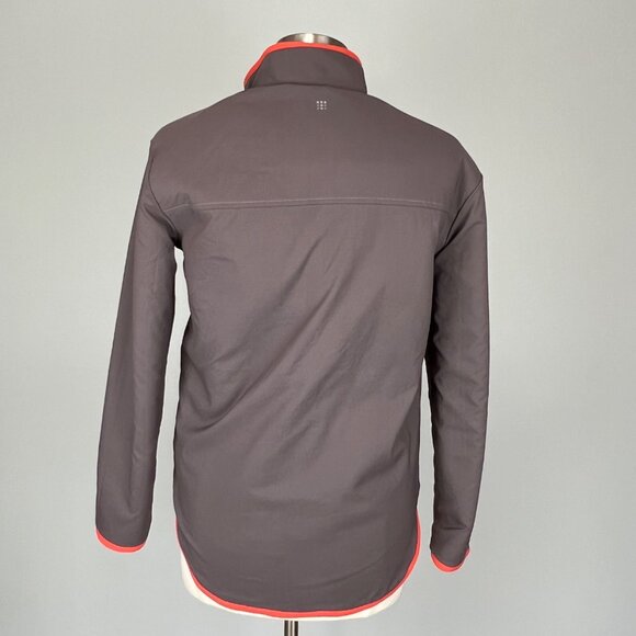 Title Nine Womens Annapurna Reversible Fleece Zip Jacket Burgundy Gray size XS - Picture 9 of 16